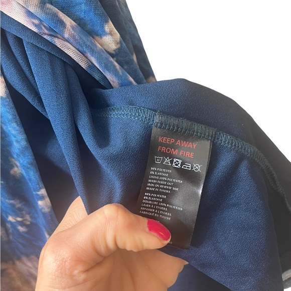 URBAN OUTFITTERS TIE-DYE WRAP MESH DRESS- SIze Small - Picture 6 of 8